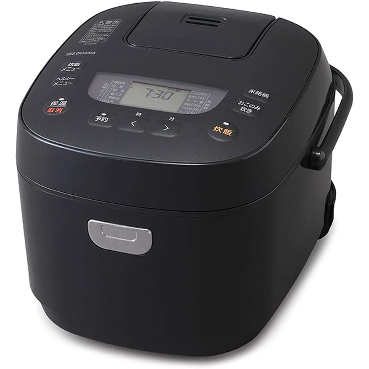 Iris Ohyama Rice Cooker 5.5 Cups Microcomputer Type Cooking Function for 40 Different Types Extra Thick Pot Brown Rice 2020 Model Black RC-ME50-B