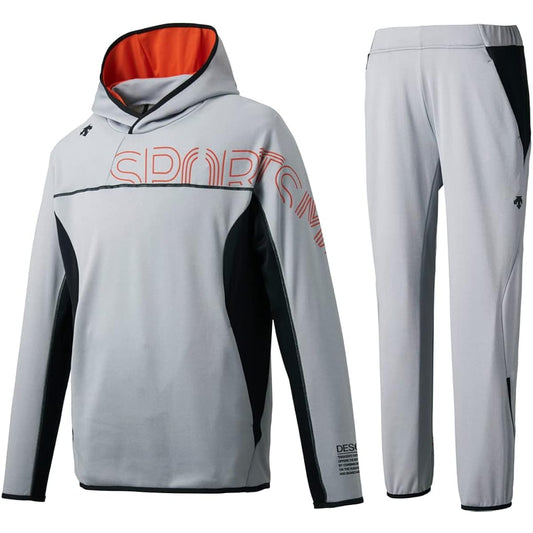 [DESCENTE] Sports Magic Volleyball Warm Sweatshirt Pullover Parka/Pants Top and Bottom Set DVUQJF20/DVUQJG20 Brushed Lining
