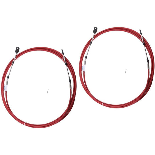 2 x Shift Remote Cable for Outboard Motor 14ft