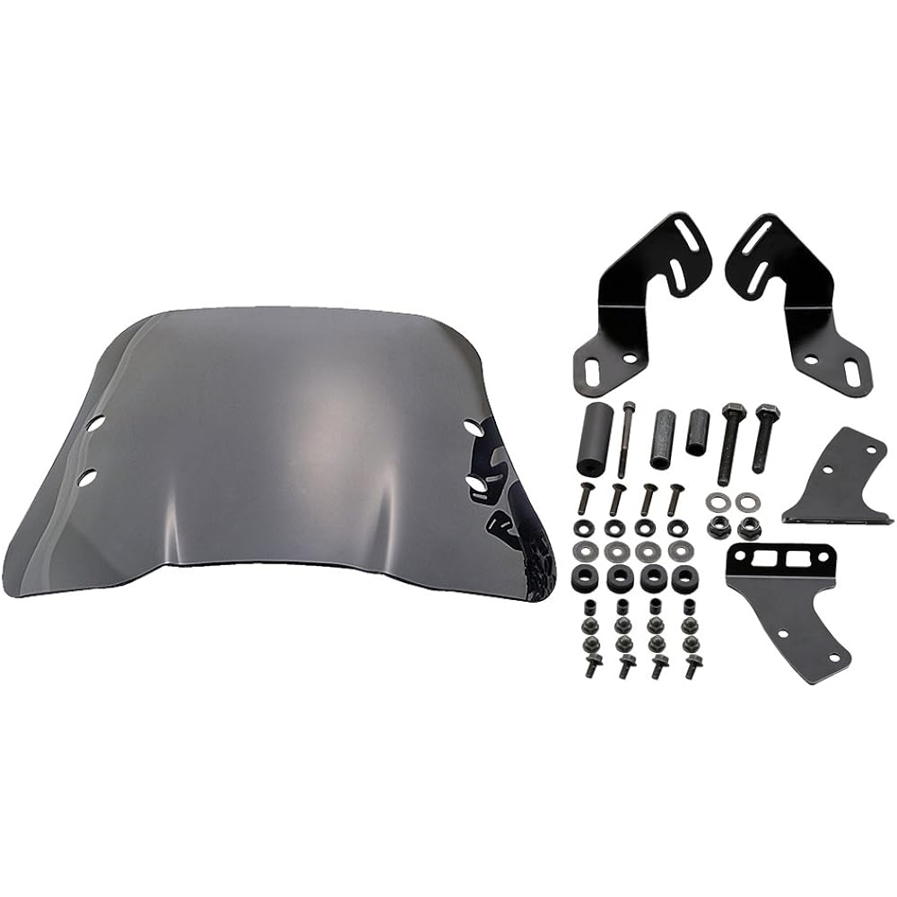 Daytona Motorcycle Screen with Clamp Bar Dio110 (15-20) Windshield SS Series Short Smoke 92354