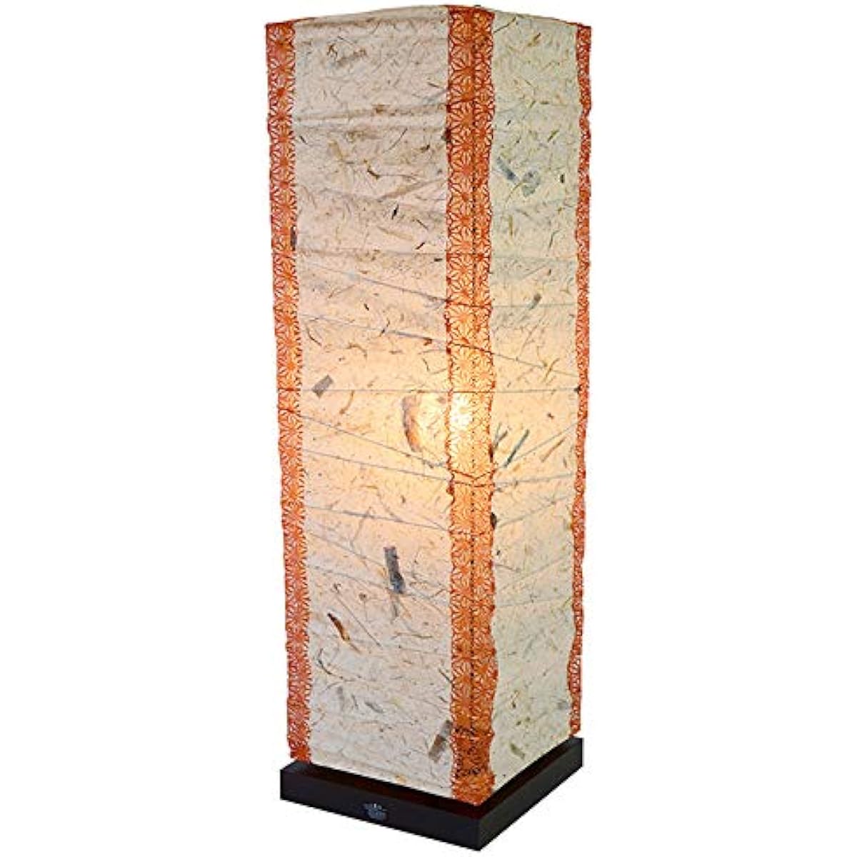Japanese style lighting floor lamp B-522 <Banana paper x (square) Hemp leaf brick B-522