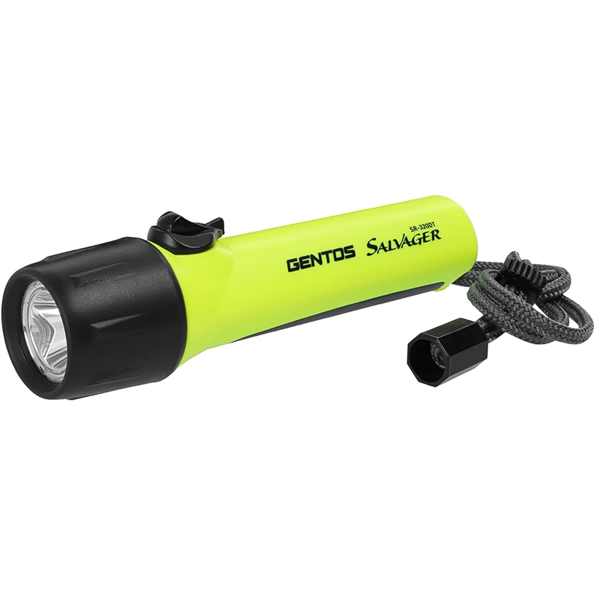 GENTOS LED Flashlight [Brightness 300 lumens/Practical lighting 8 hours/Dust resistant/25m waterproof] Uses 4 AA batteries Salvager SR-320DT