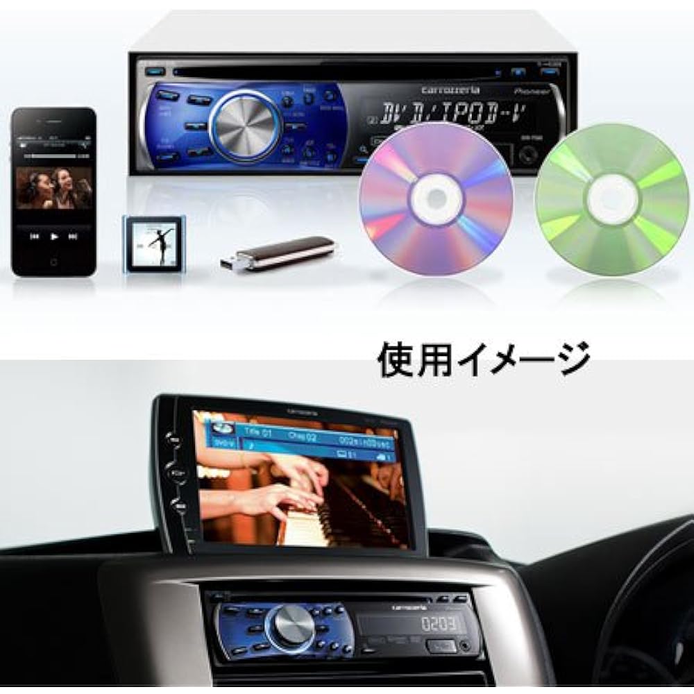 Pioneer carrozzeria DVD-V/VCD/CD/USB/iPod/Tuner/WMA/MP3/AAC/DivX Main Unit DVH-P560