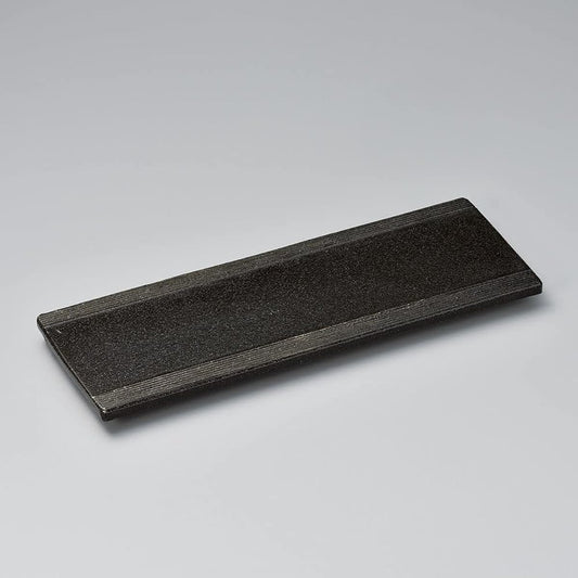Yamashita Craft Black Yuzu 3.6 Long Plate 148-2-146