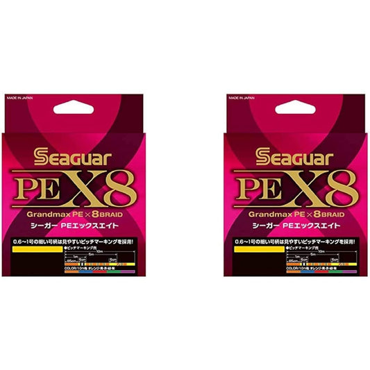 KUREHA PE Line Seaguar PE X8 300m No. 3.0 48lb (21.8kg) 5 Colors