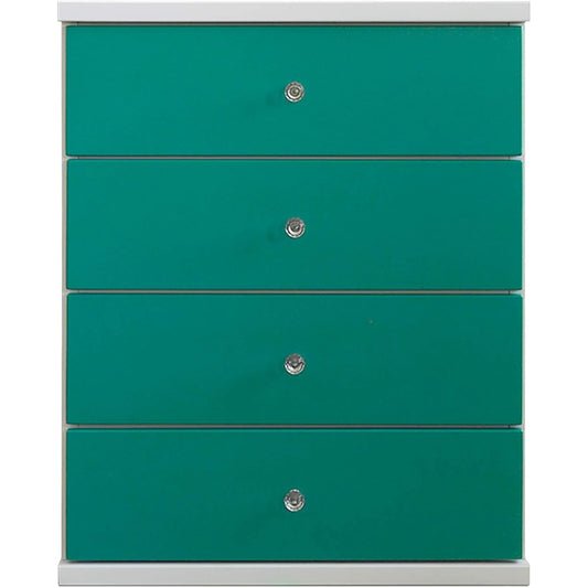 Sekikagu Chest 60cm Width 4 Tiers Turquoise nakakei Candy 342106