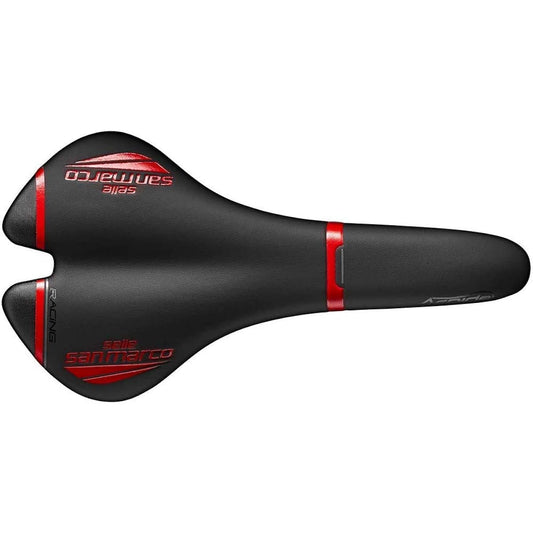 Selle Sanmarco Bicycle Road Bike Mountain MTB Saddle ASPIDE Full-Fit Racing Wide 902LW401R Black Height 47 mm
