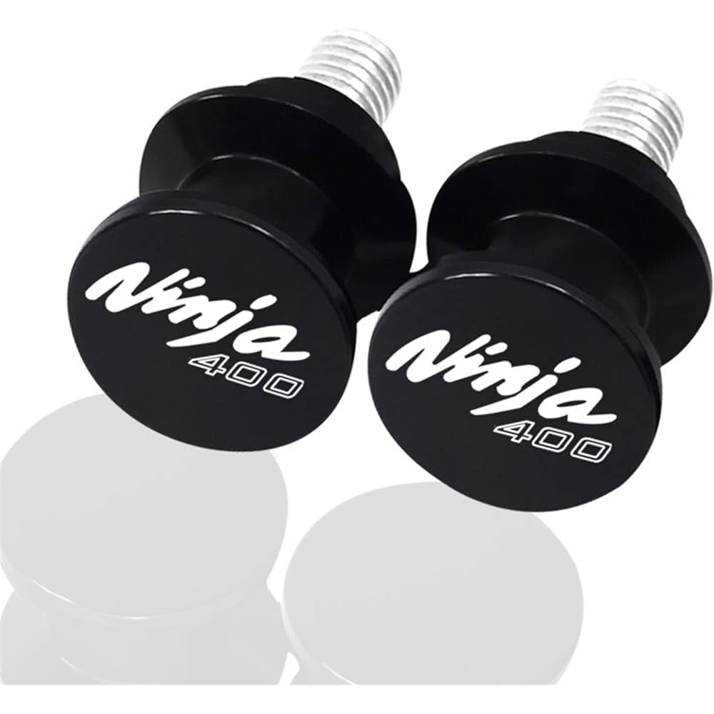 DEMUR Motorcycle M8 Swing Arm Spool Rear Stand Screw Slider Aluminum Accessories Kawasaki NINJA400 Z400 Ninja 400 Z400 2018-2021 Swing Arm Slider Spool (Size: NINJA400 Black)