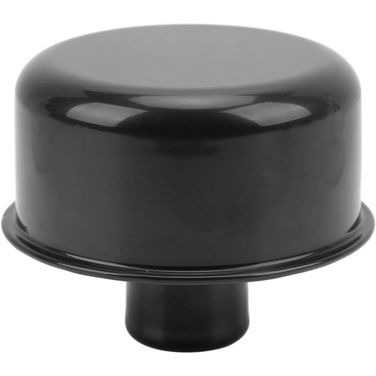 Round Push-in Breather Valve Cover Breather SBC SBF 327 350 302 454 502 Fit 502 Replacement Filter-in Style Highly Polished with Vent Tube ABS Metal (Black)