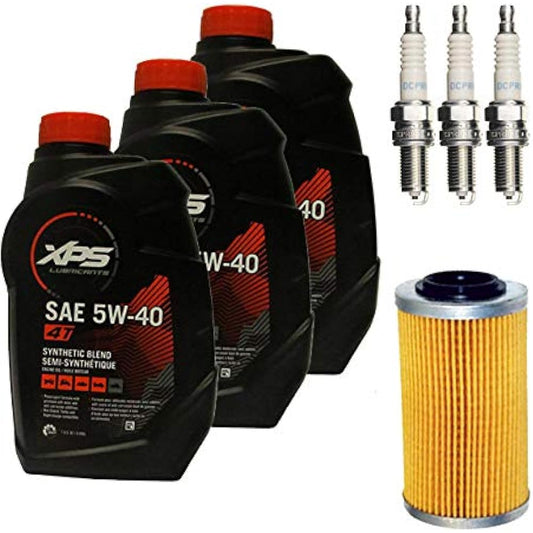 SEA-DOO maintenance set 946ml x 3 bottles + general-purpose oil filter + DCPR8E 3 bottles For models below 260 horsepower (~2017) *Excluding spark