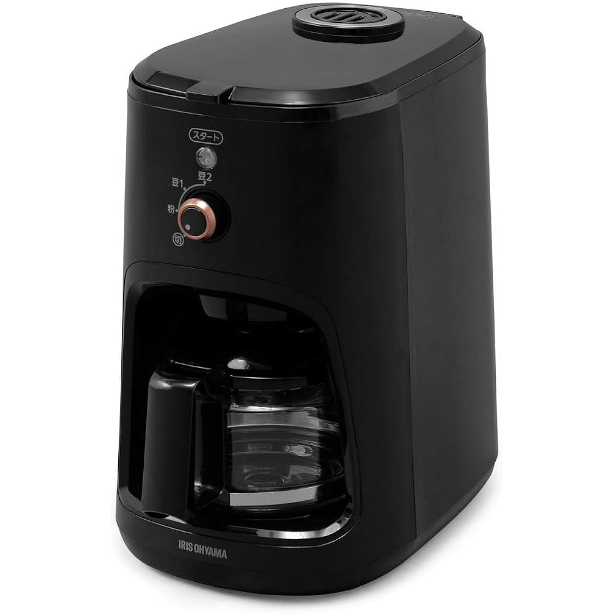 Iris Ohyama Coffee Maker Fully Automatic Mesh Filter Black BLIAC-A600-B