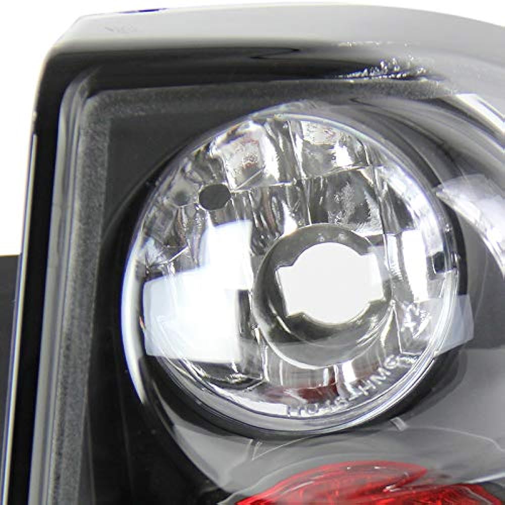 SPEC-D TUNING Black Housing Clear Lens Tail Light 2004-2007 CHEVY MALIBU Tail Light Assembly Left+Right Pair
