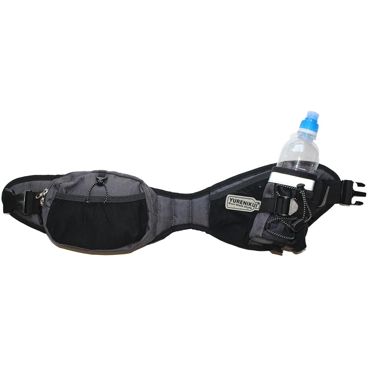 YURENIKUI Standard/Sports Bottle Set Run Walk Style Original Shake-resistant Running Bottle Pouch YURENIKUI (Denim Gray)