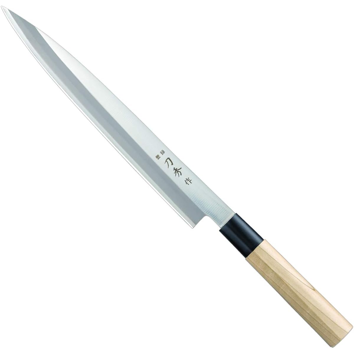 Fuji Cutlery Yanagi Blade Left-Handed 240mm Made in Japan Molybdenum Vanadium Steel Single Edge Kansai Style Sashimi Knife Toshusaku Molybdenum Vanadium Steel Japanese Knife FC-373