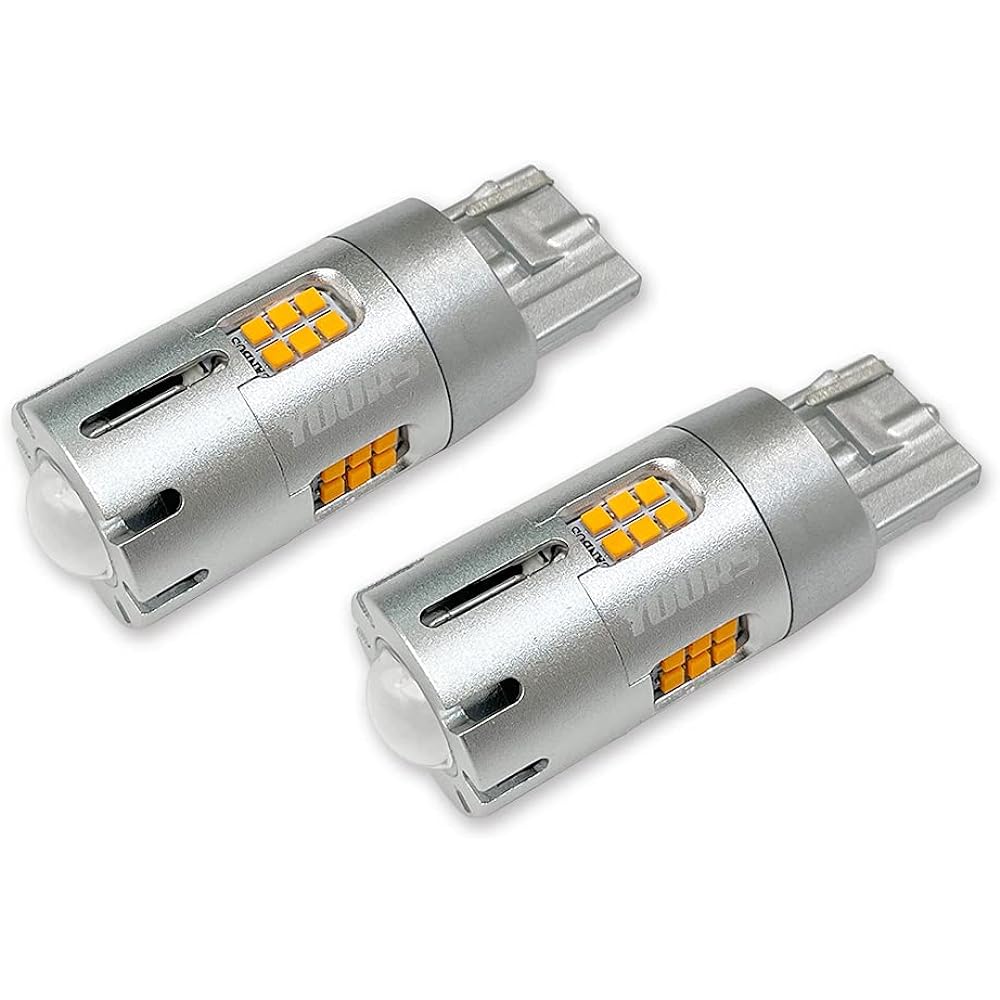 YOURS Aqua Z Grade LED Turn Signal Valve with Projector Built-in Resistor [2 pcs 1set] [2000LM Explosive Light Bulb] New AQUA Toyota y38-027 [2] M