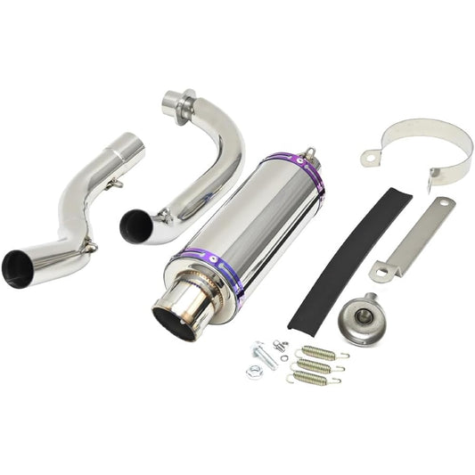 Monkey Gorilla Muffler, Straight, All Stainless Steel, Down Muffler, Full Exhaust