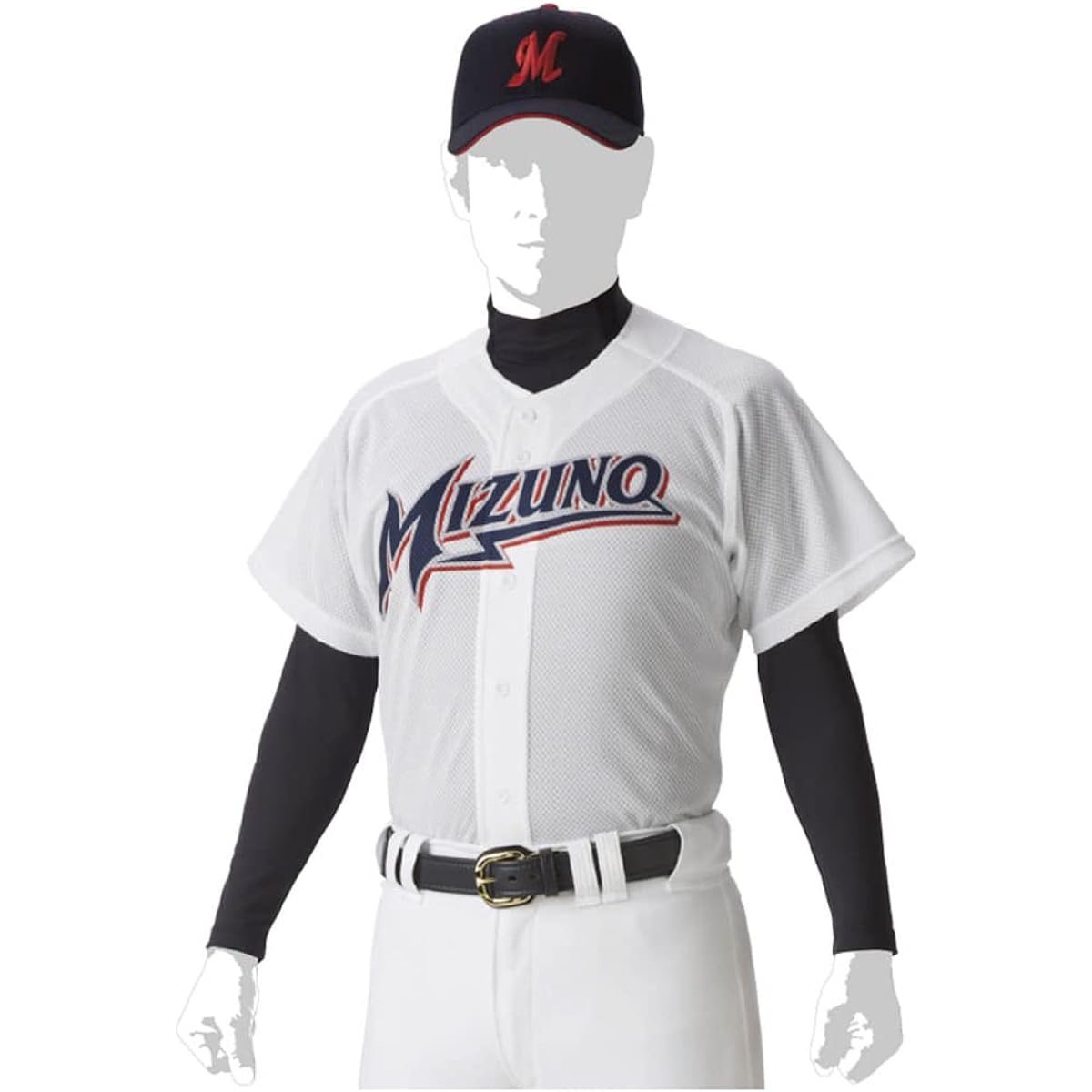 [Mizuno] Baseball Apparel Uniform Shirt Open Type