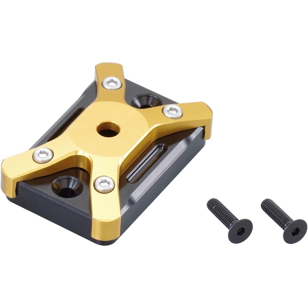 KITACO Master Cylinder Cap Type 1 (Black/Gold) Grom Ducks 125 Super Cub C125 CBR250R GB350/S PCX125 Cygnus X 524-0001040