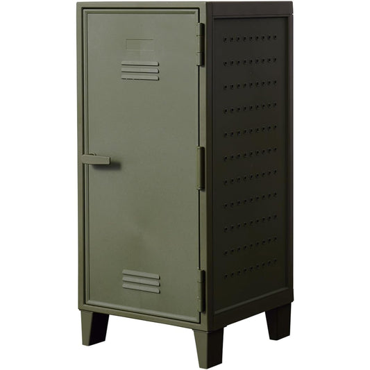 Tenma VAZZO Locker Type Storage Retro Peg Cabinet Green Width 35.5 x Depth 35.5 x Height 76.5 cm