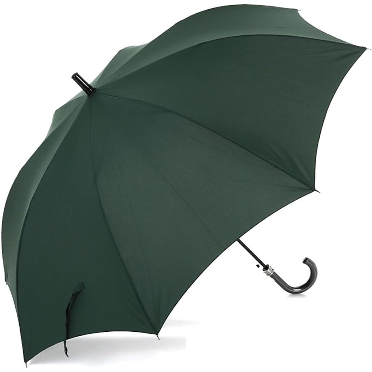 Okamoto Harajuku Store Durable glass fiber bones x Water-repellent DuPont Teflon-treated fabric x Large diameter 121cm L size 70cm jump umbrella (dark green)