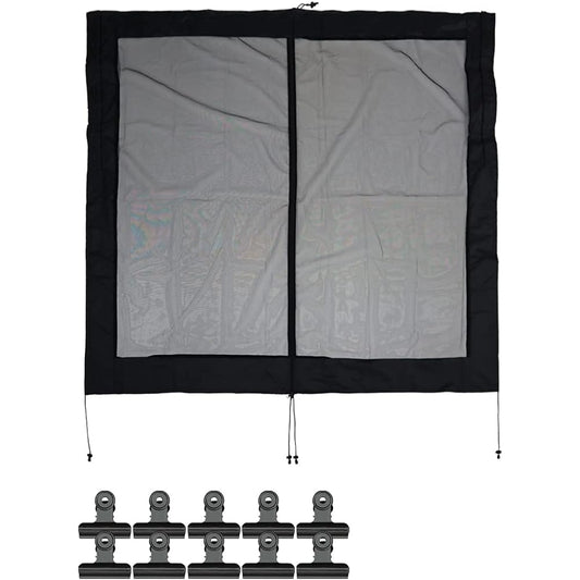 Meltec Car Insect Repellent Window Net for Back Doors, High Performance Insect Repellent Type, 175(W) x 160(H)cm, 1 Piece, L-13, with Center Zipper, JIS Standard Compliant Product