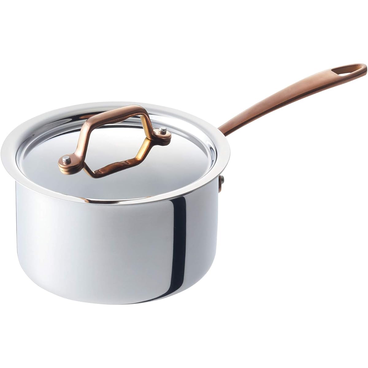 Vitacraft IH Compatible One Hand Pot 12cm Rose Gold Dear 3951