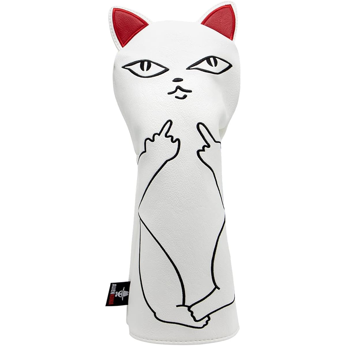 Golf Club Head Cover Golf Wood Cover Cool Cat Design Golf Head Cover Golf Wood Cover Aliennana Driver Cover (DR) Fairway Wood (FW), Utility (UT), Hybrid Head Cover