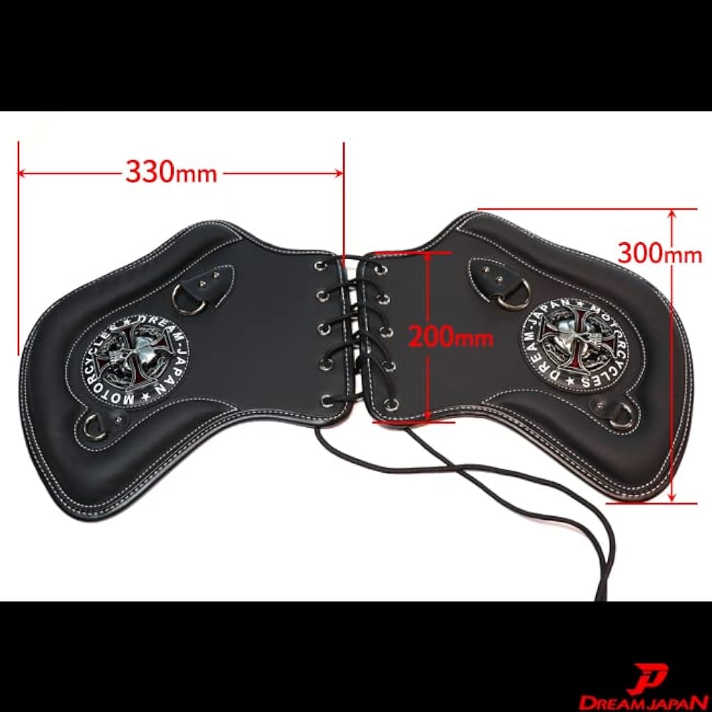 Motorcycle Saddle Shield Deflector Seat Inseam Heat Exhaust Measures Overheat Heat Sag PU Leather [Black] Harley Domestic American DJ-a390 [Made by Dream-Japan]