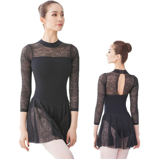 FLORPERRY Ballet Supplies, Women's Ballet Leotard, Women's Ballet Skirt, Gymnastics Wear, Fitness Wear, Interlocking Dance Clothing, Adult Leotard, Ballet Dance Wear, Ballet Practice Wear