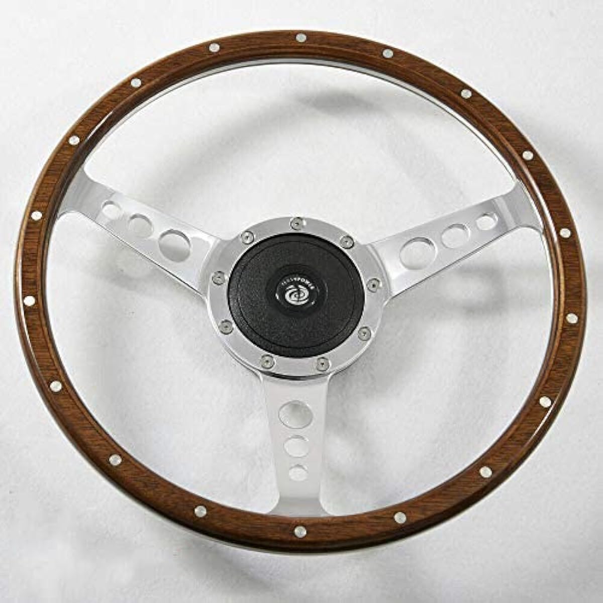 13 -inch classic rivet with riveted wooden steering wheel recovery mini MG triumph