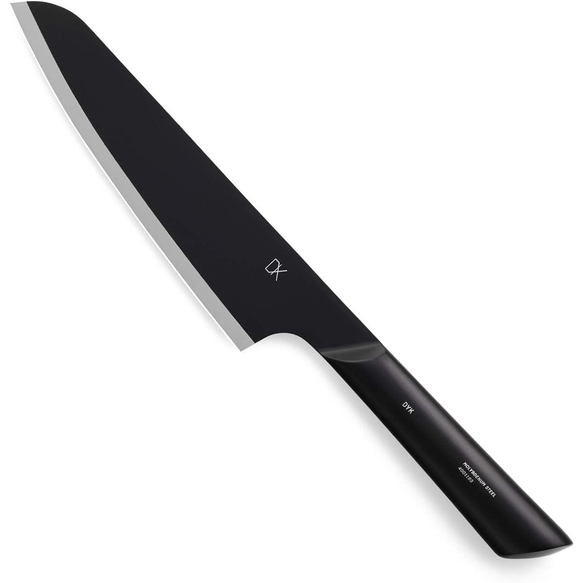 DYK All Stainless Steel Santoku Knife Black