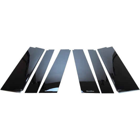 SecondStage Serena C27 Pillar Garnish For Vehicles with Genuine Side Visor Piano Black SHN0112BLK