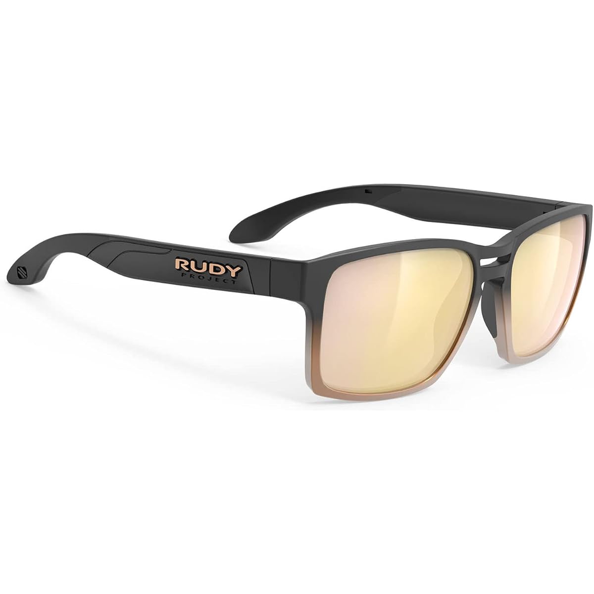 RUDYPROJECT Sports Sunglasses Bronze Fade/Multi Laser Gold Lens Width: 57mm Spin Air 57 SP575706-0010