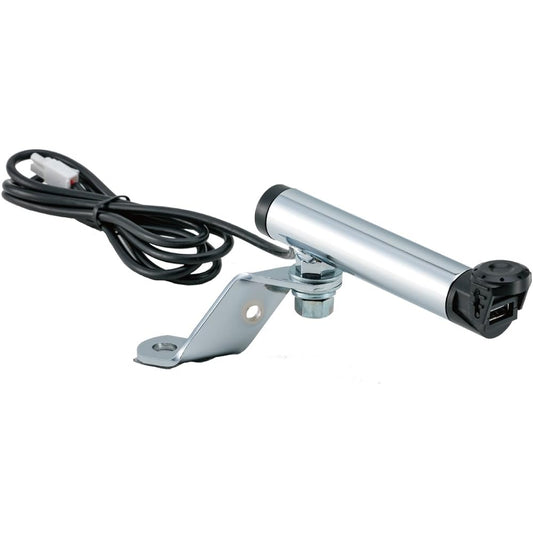 NANKAI Mirror Pipe Clamp 2 (with USB power outlet) Plated PB29M