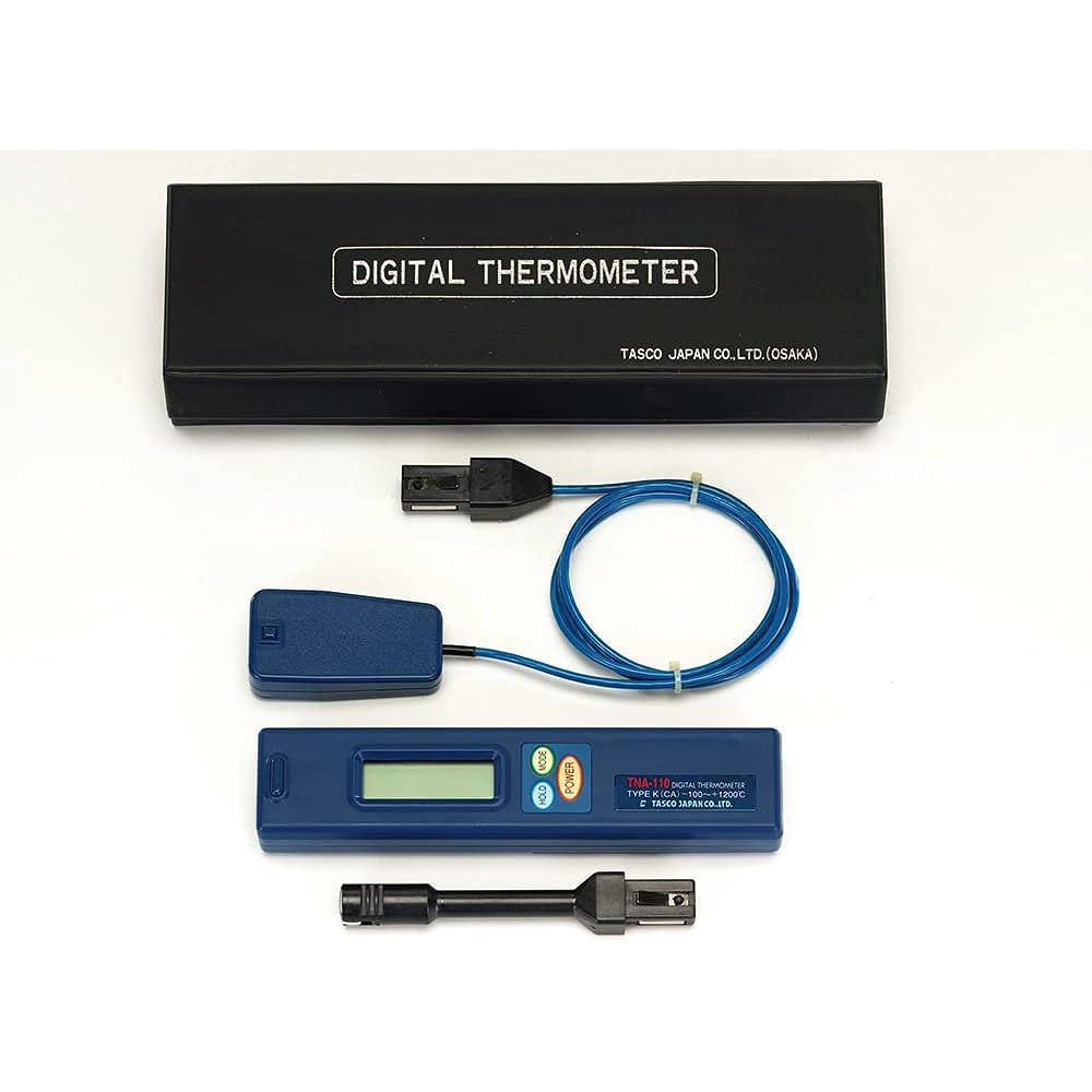 Ichinen TASCO Digital Thermometer Surface Sensor Set for Air Conditioner Maintenance TA410AB
