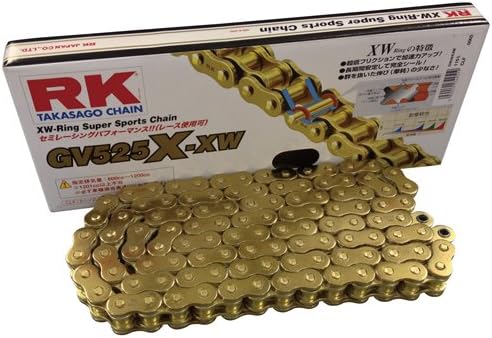 RK EXCEL RK (RK) Drive Chain BL525X-XW 120L Caulking Joint Electroplated Black Coat