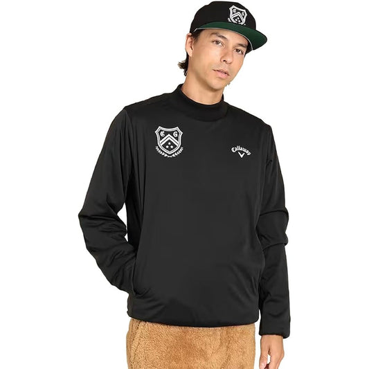 [Callaway] Men's Water Repellent High Neck Blouson (Star Stretch: Stretchy/Windproof) / Outerwear Golf / C23215108