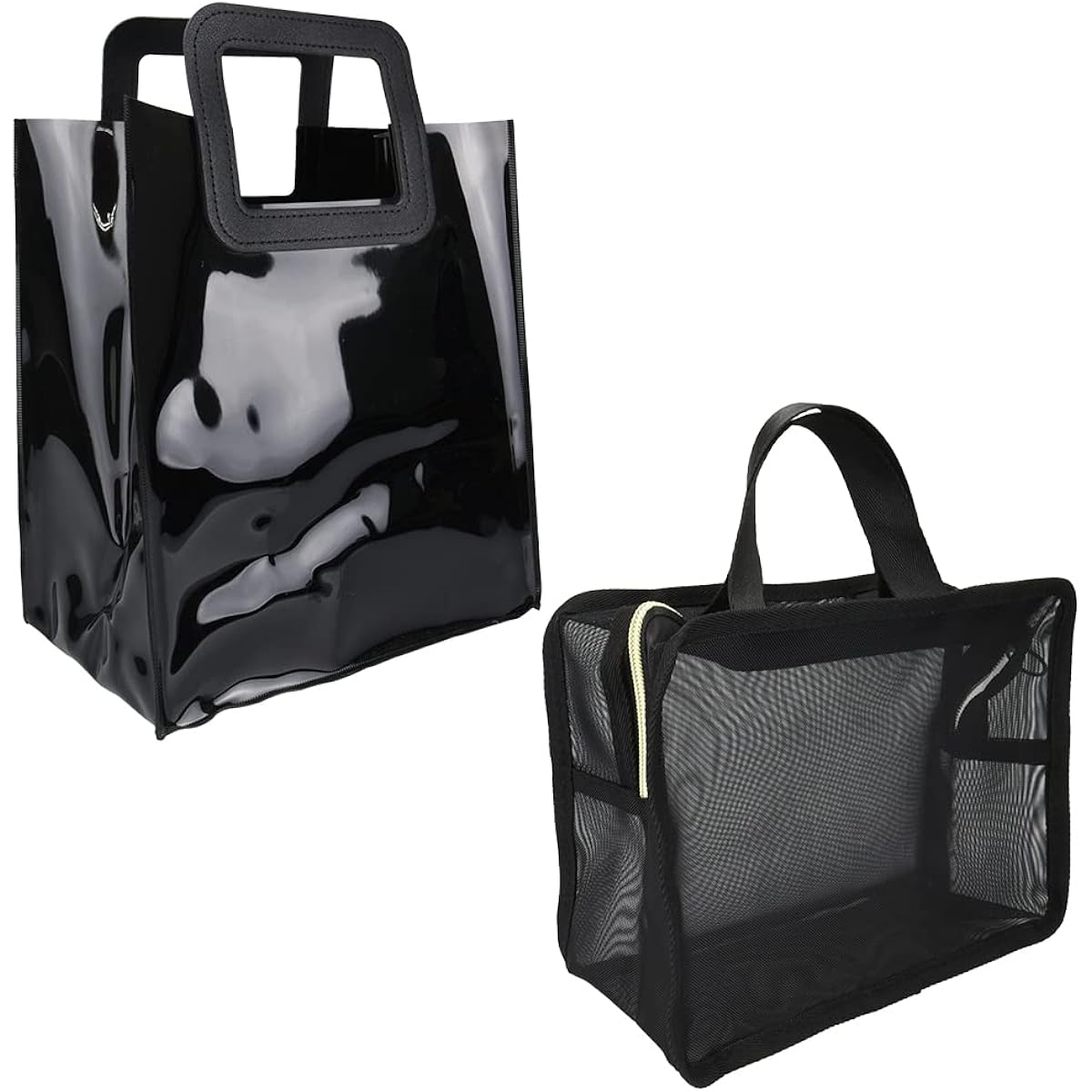 Spa Bag, Sauna Bag, Set of 2, Carry-on, Portable, Sauna Goods, Amenities, Sakkatsu, Hot Spring (Black)