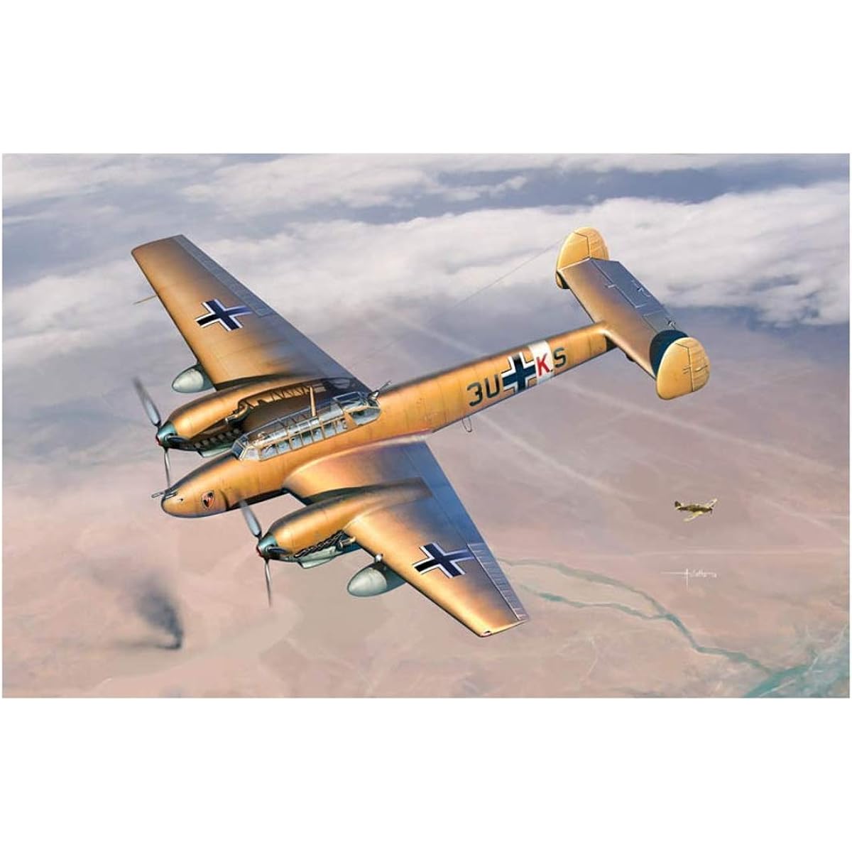 Cyber Hobby 1/32 WW.II Luftwaffe Messerschmitt Bf110E-2 Trop Tropical Specification
