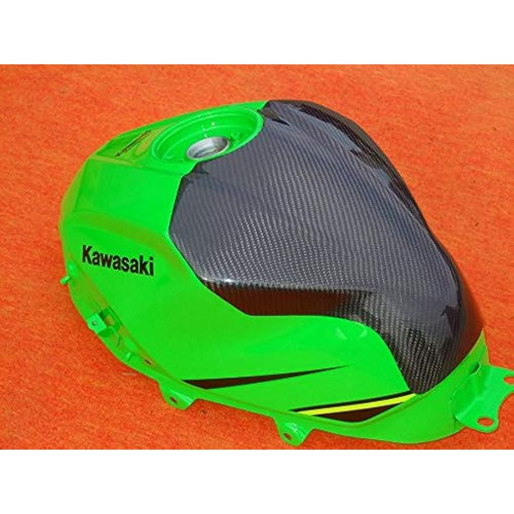 CLEVER WOLF Racing Tank Protector Carbon Plain Weave Ninja250/400 (18-)
