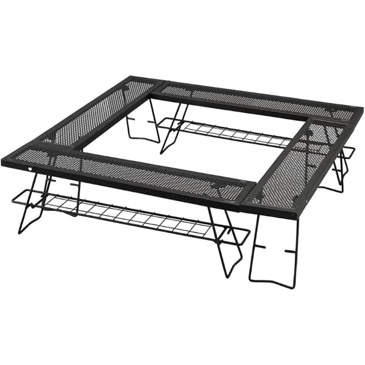 Iris Ohyama Bonfire Table TKB-TB98 Fire Table Outdoor Table Desk Camping Equipment Black Bonfire Stand Outdoor Gift Present