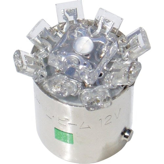 M&H Matsushima LED L Beam White 9 LEDs 12V BA15S L742HBL