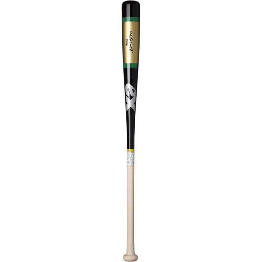 Xanax Baseball Bat Short Wood Knock Bat Black x Gold (9007) 82cm BNB1011