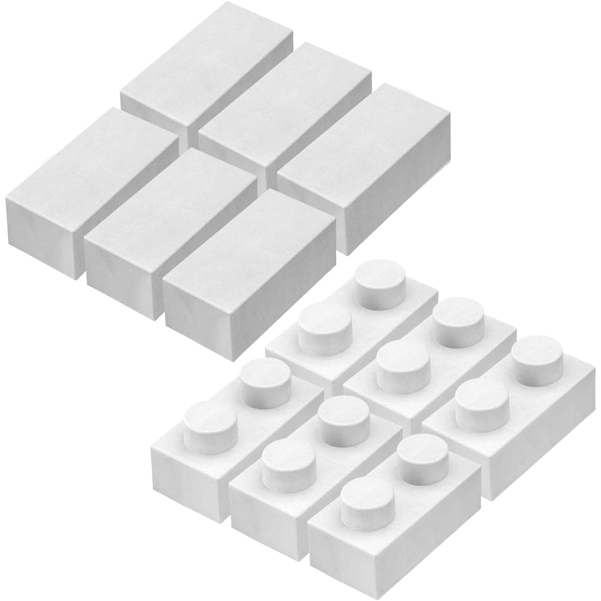 YPC Made in Japan Brick Block Flower Bed Gardening Outdoor Balcony Exterior Ren Block Garden Cover Included 12 Pieces WT6/WF6 White