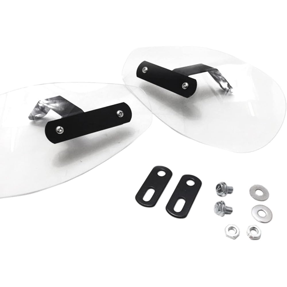 Dream Japan Bike Knuckle Guard Knuckle Visor Screen (General Purpose) with Length Adjustment Stay (Clear)
