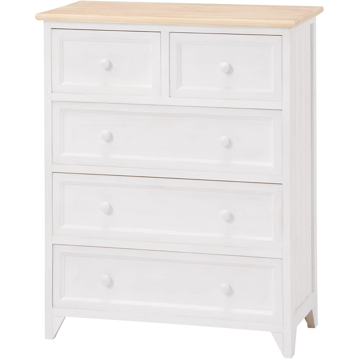 Hagiwara Chest Natural White Wide Shabby Taste MCH-5276NAW