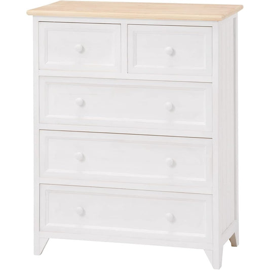 Hagiwara Chest Natural White Wide Shabby Taste MCH-5276NAW