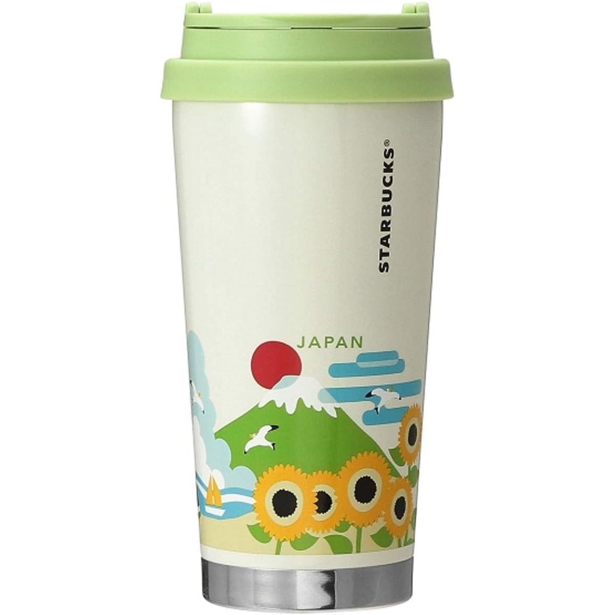 STARBUCKS Starbucks You Are Here Collection Stainless Steel Tumbler JAPAN Summer 473ml Japanese Style Sunflower Seagull Castle Fireworks Daruma Summer Mt. Fuji Green Thermal/Cold Japan Limited Coffee