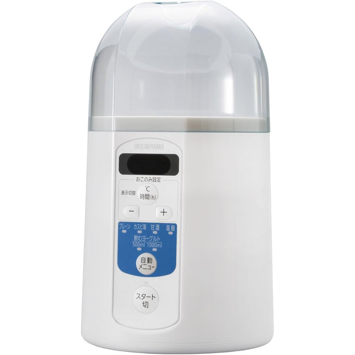 Iris Ohyama Yogurt Maker, Amazake Maker, Drinking Yogurt Mode, Recipe Book Included, Manufacturer's Warranty, Temperature Control Function IYM-013
