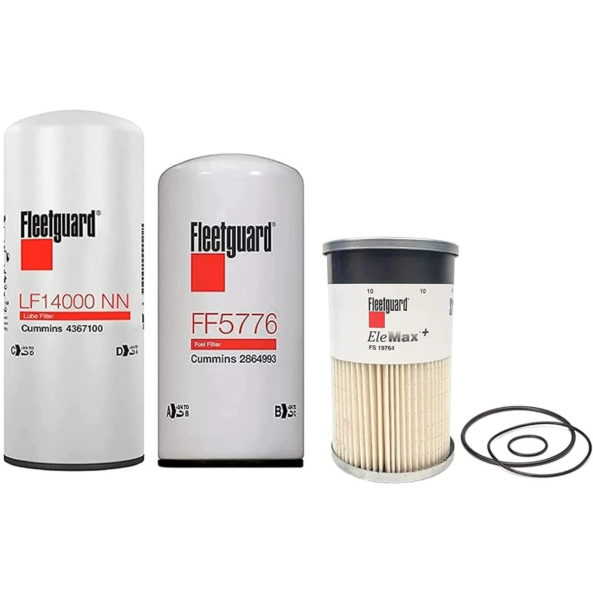 Genuine FLEETGUARD -Cummins Filtration LF14000NN -FF5776 -FS19764 Camins maintenance filter kit